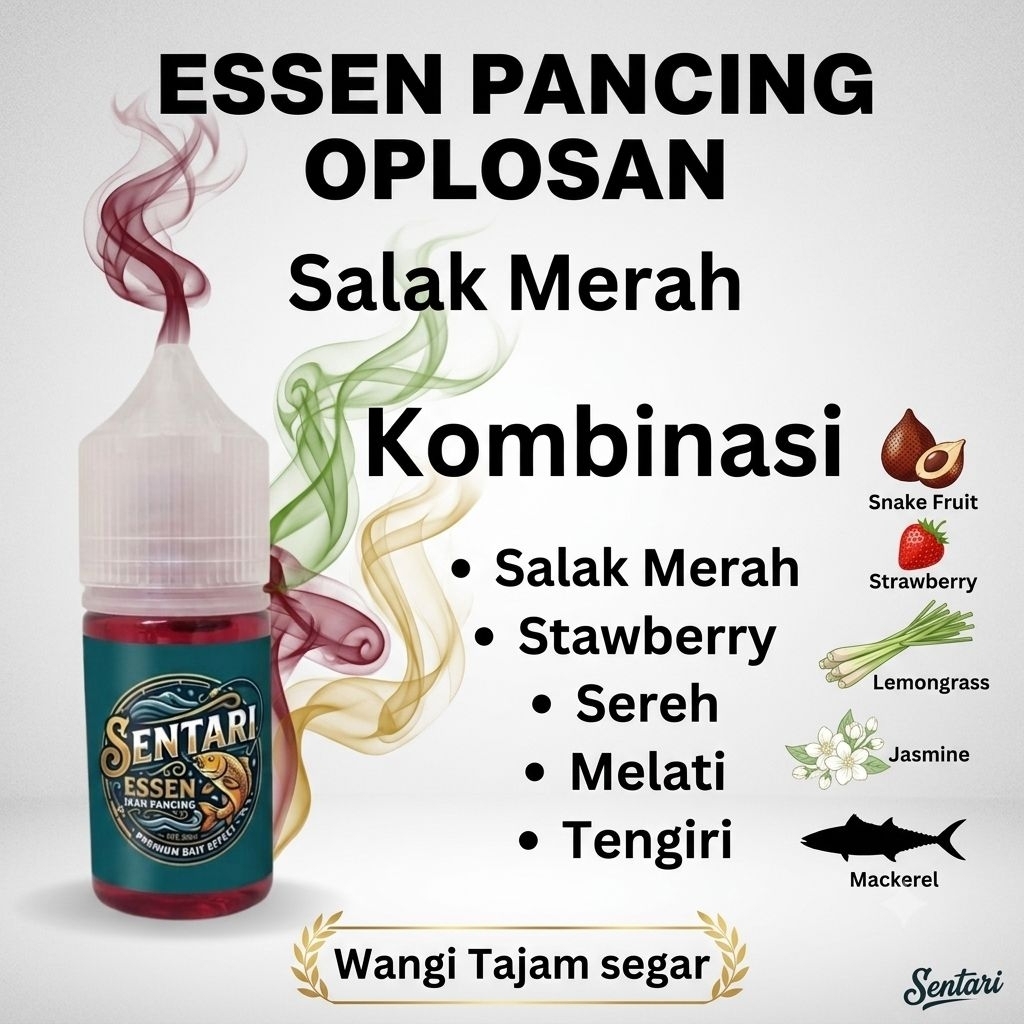 ESSEN SUPER dengan Aroma SALAK MERAH Mancing Efektif untuk ikan MAS NILA LELE GALATAMA BAWAL PATIN I