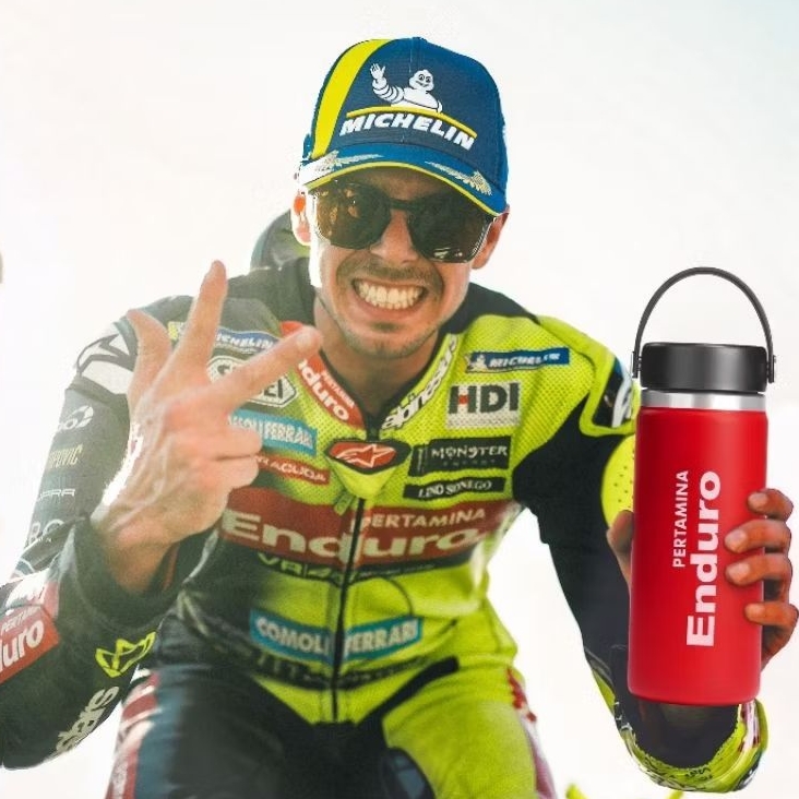 (Limited Edition) Hydro Flask Tumbler 16oz (473ml) Wide Mouth dengan Flex Cap - Peramina Enduro x VR