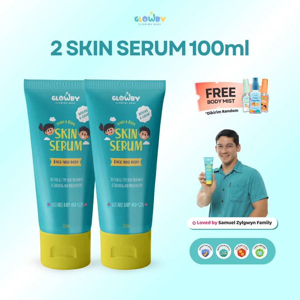 (GLOWBY) Bundling 2 Pcs Serum Free Body Mist Peach Blossom