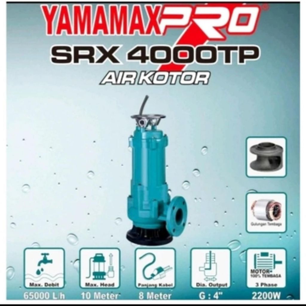 POMPA CELUP YAMAMAX PRO SRX4000TP 4" 3PHASE 380V