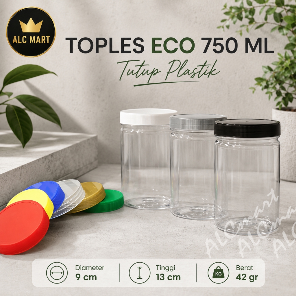 ALCMART Toples 750ml, Toples Tabung 750ml, Toples Plastik