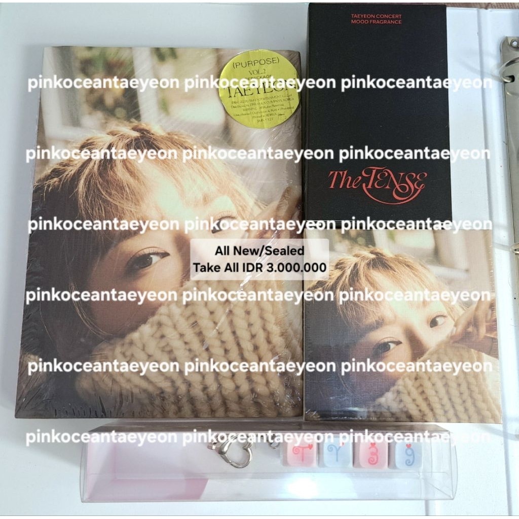 ALL SEALED SNSD GIRLS GENERATION TAEYEON Album Purposes Repackaged Beige Ver. & Kit Ver., Mood Fragr