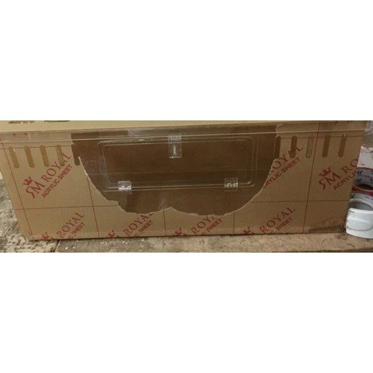 Kandang gecko Akrilik ukuran PxLxT 50x30x25cm 2 ditumpuk