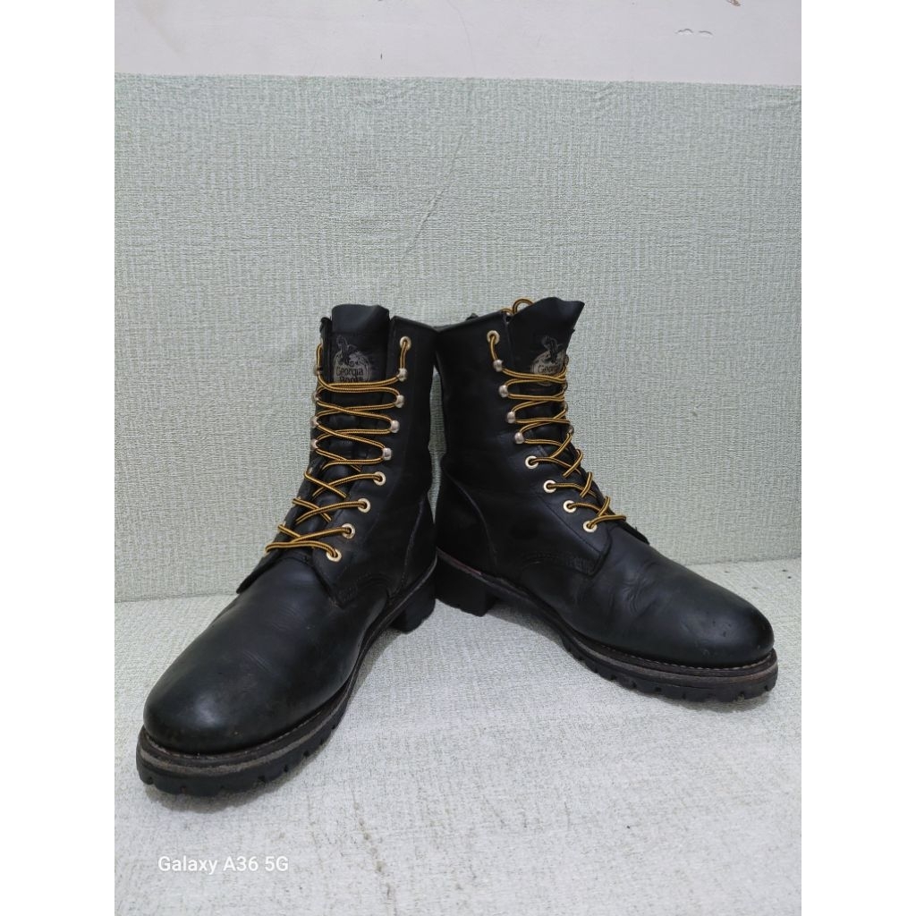 Georgia boot logger fullblack tpak vibramsize 46 insole 30cm