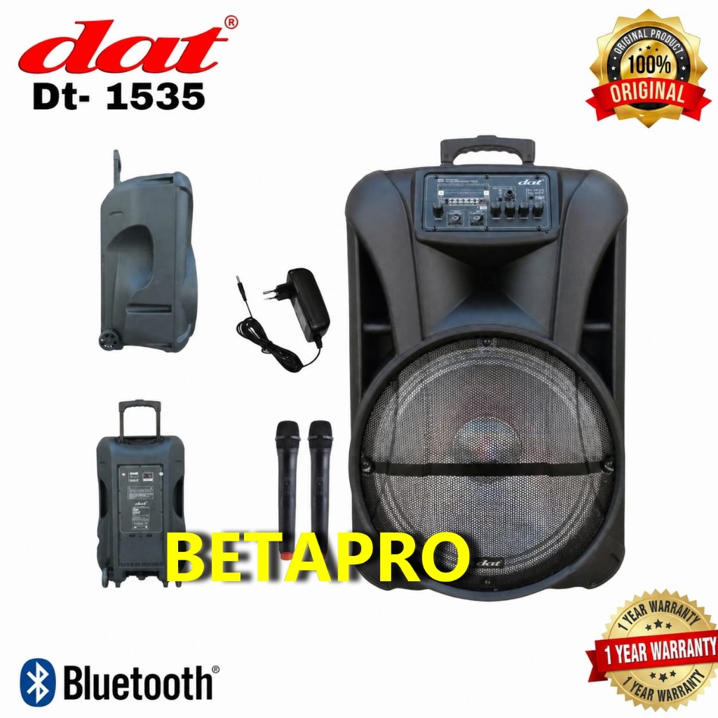 Speaker Aktif 15 Inch Portable DAT DT 1535 15 Inch Trolley DAT DT1535