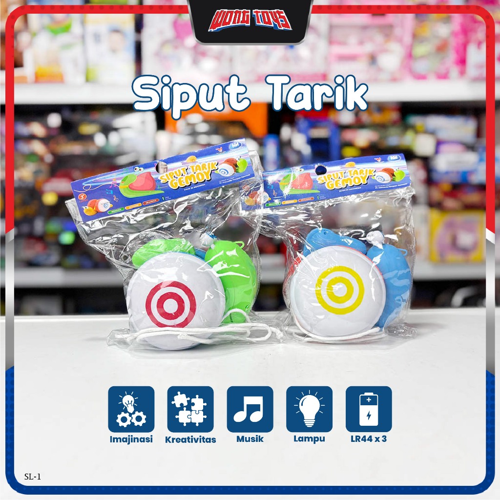 Siput Tarik (SL-1) - Mainan Siput Lucu Siput Tarik Gemoy