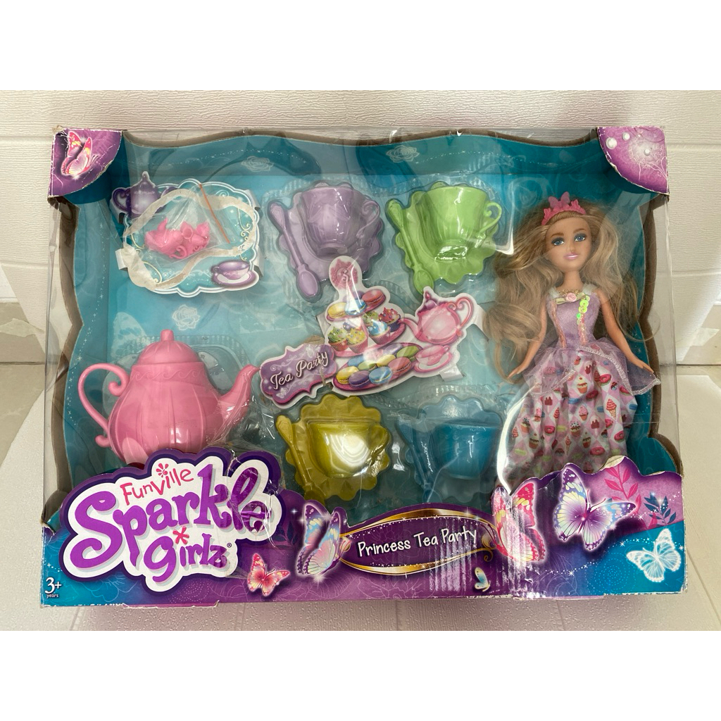 Mainan Minum Teh princess Boneka Cangkir Set Teko preloved