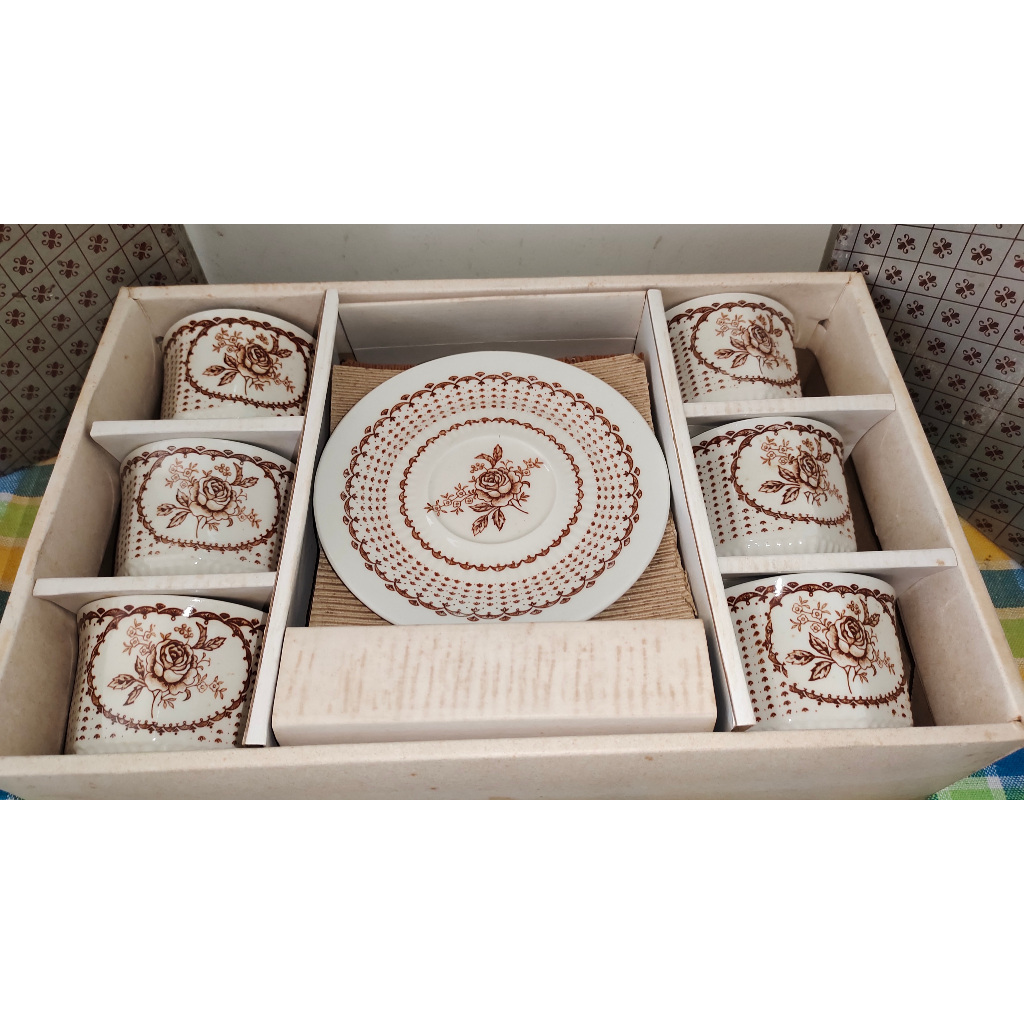 Akura-Japan Vintage Tea Set Cup & Saucer Cangkir Teh