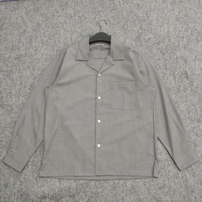 GU Uniqlo Kemeja Open Collar Gray