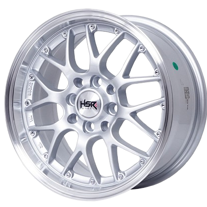 VELG MOBIL BBS R15 ORI HSR TYPE OITA PCD 4X100/114,3 SILVER POLISH BISA TUKAR TAMBAH