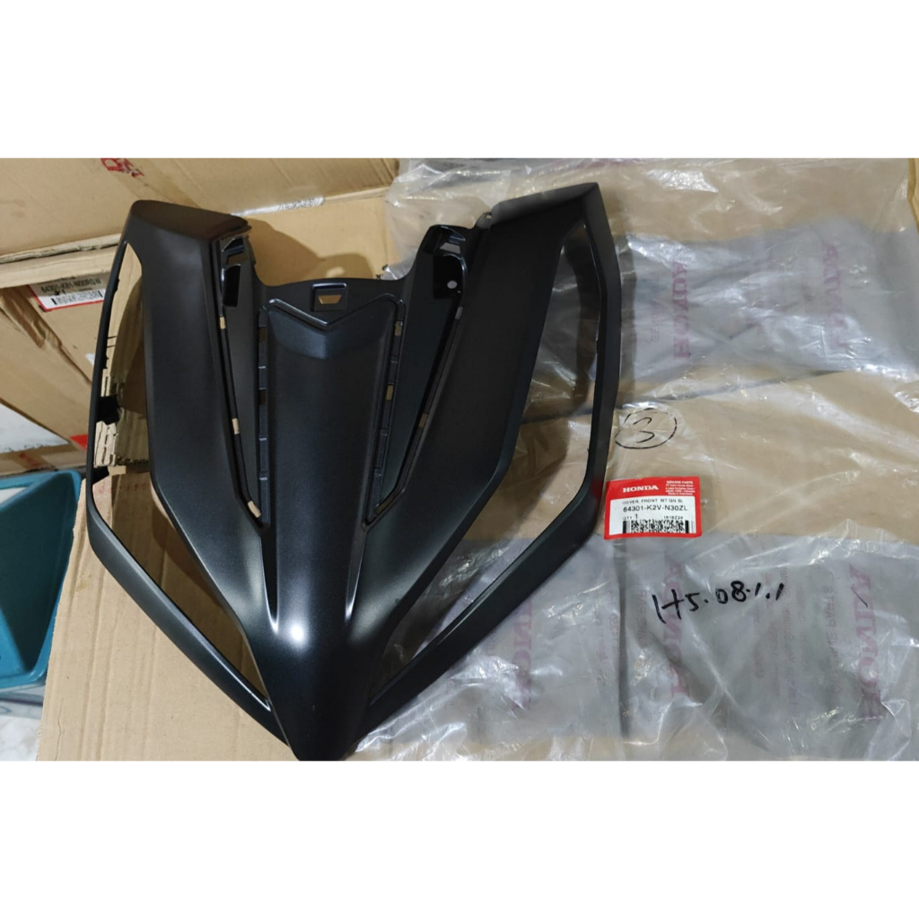 64301K2VN30ZL Cover Front MATTE GUN BLACK Cover TEBENG Tameng Depan Hitam Doff Honda Vario 125 eSP K