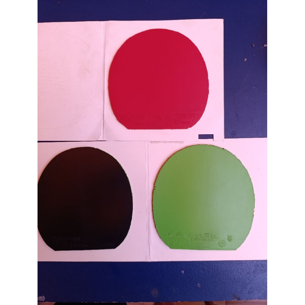 Karet pingpong bekas gewo stiga andro