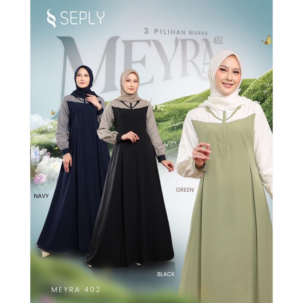 BAJU GAMIS SEPLY MEYRA 402 / GAMIS DAILY SEPLY / GAMIS SEPLY TERBARU 2026