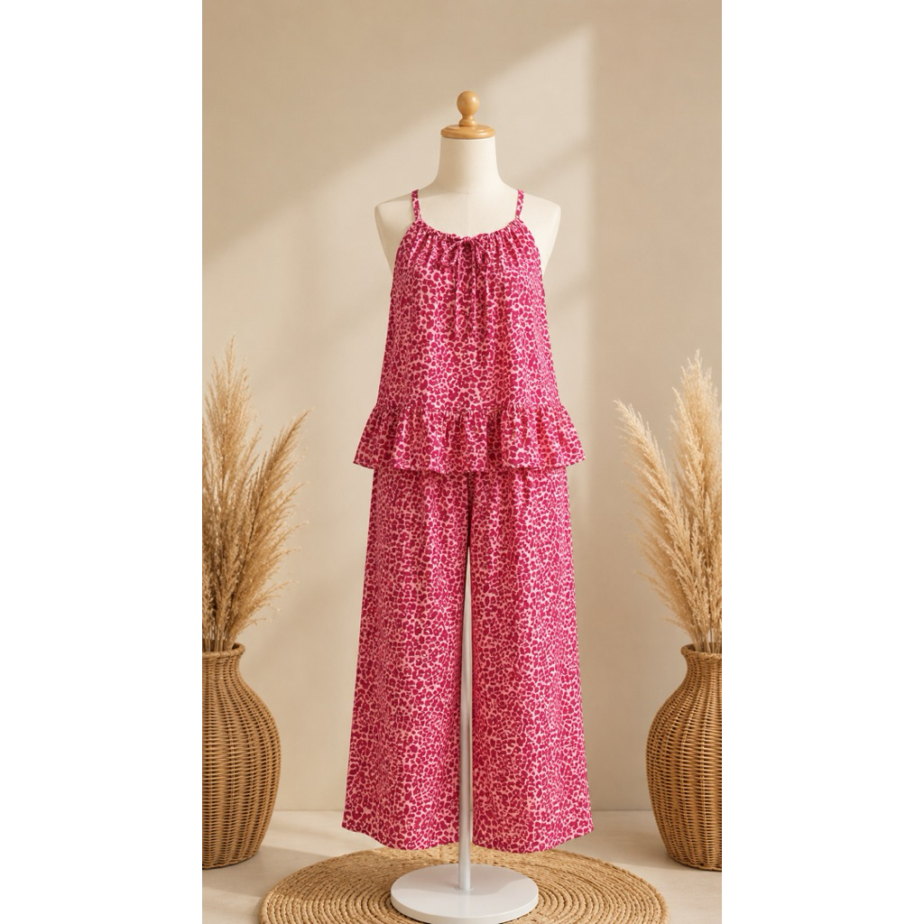 Piyama onset rayon adem wanita stelan piyama seksi baju tidur tanktop wanita