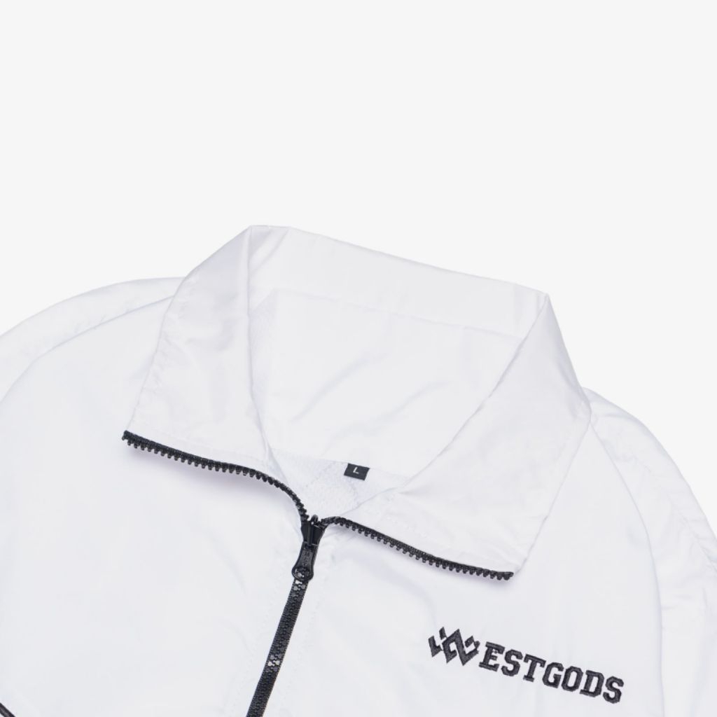 Jacket Retro Vintage Olahraga Windbreaker pria dan wanita