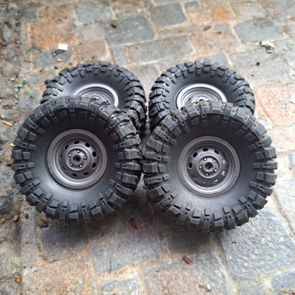 rc part, 4 pcs velg + ban rc adventure, hex 5. mn wpl jjrc