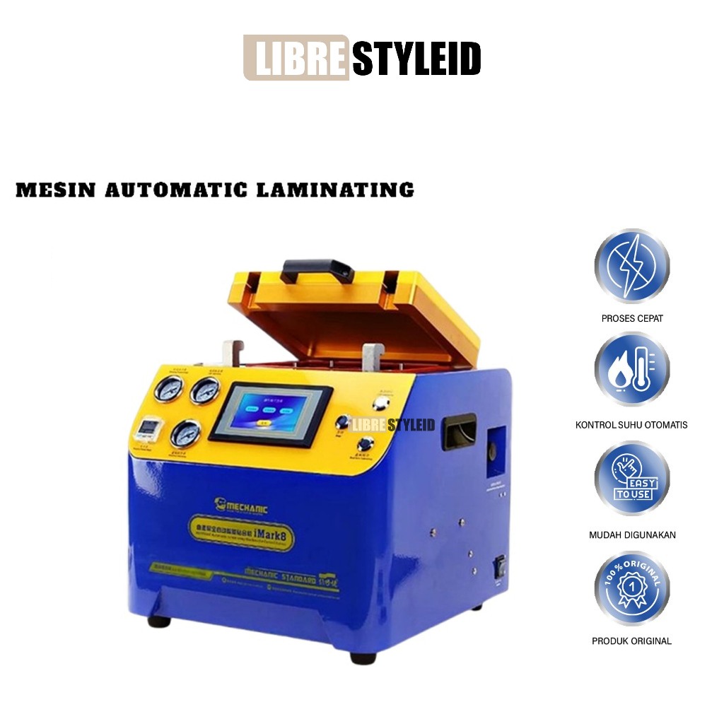 MESIN LAMINATING & BUBBLE REMOVER MECHANIC IMARK 8 12 INCH ORIGINAL