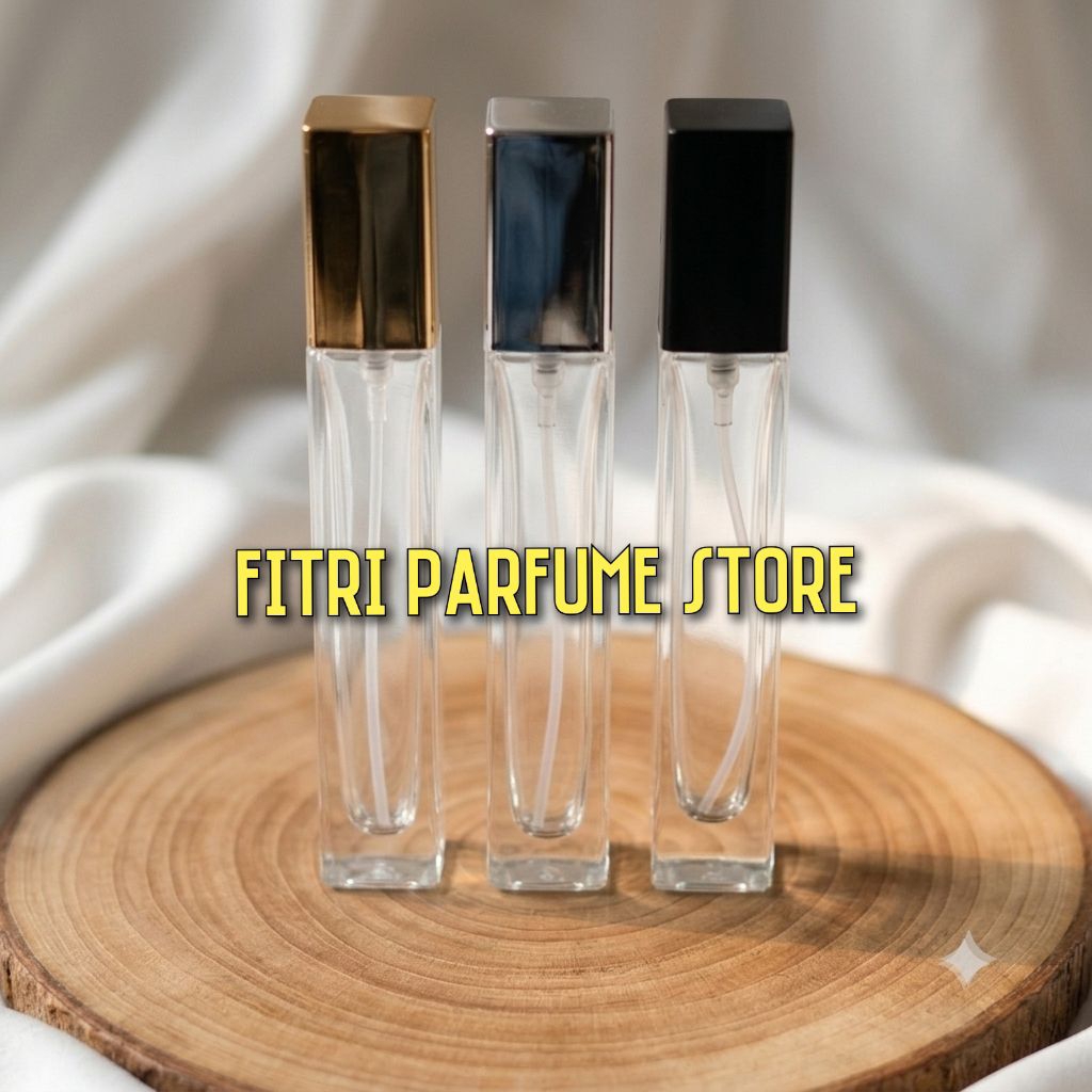 Botol parfum semprot spray kaca 10ml (stik kotak)