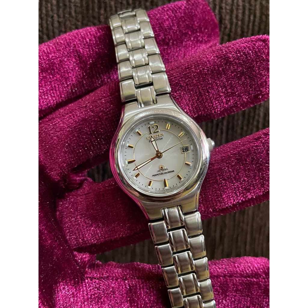 Jam Tangan Citizen Eco Drive Attesa Duratect Base Titanium Prepetual Calendar B110 Original
