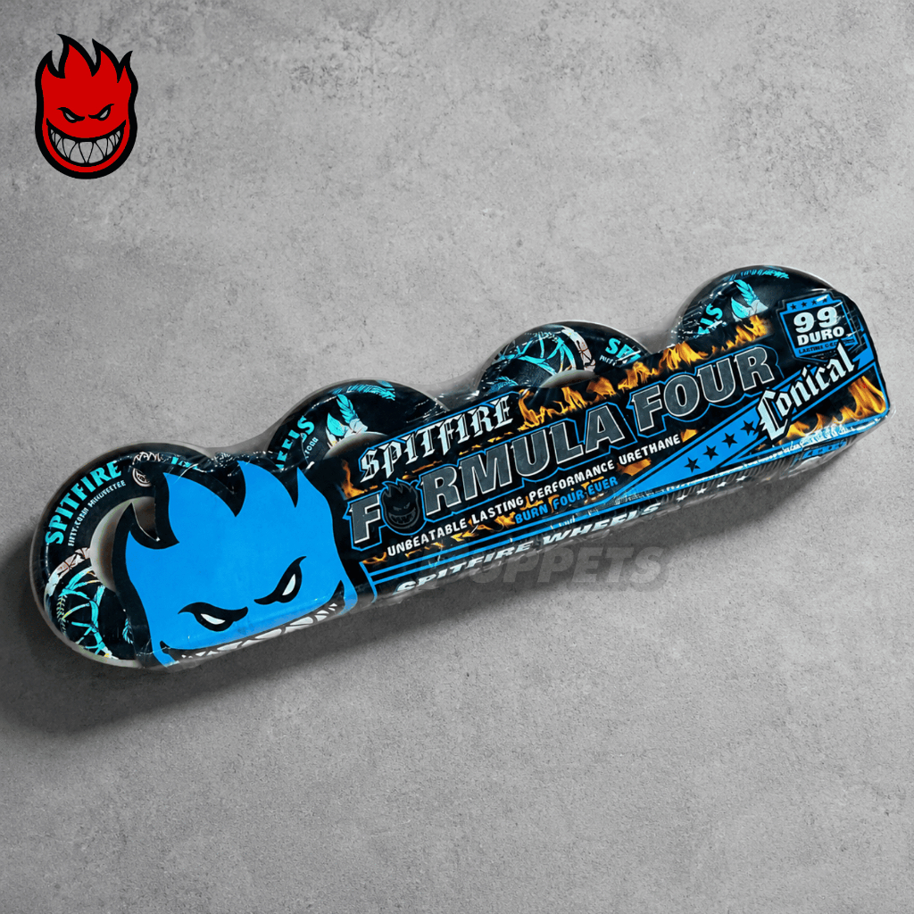 Skateboard Spitfire Formula Four Conical Floral Big Head Wheels 54MM 99D