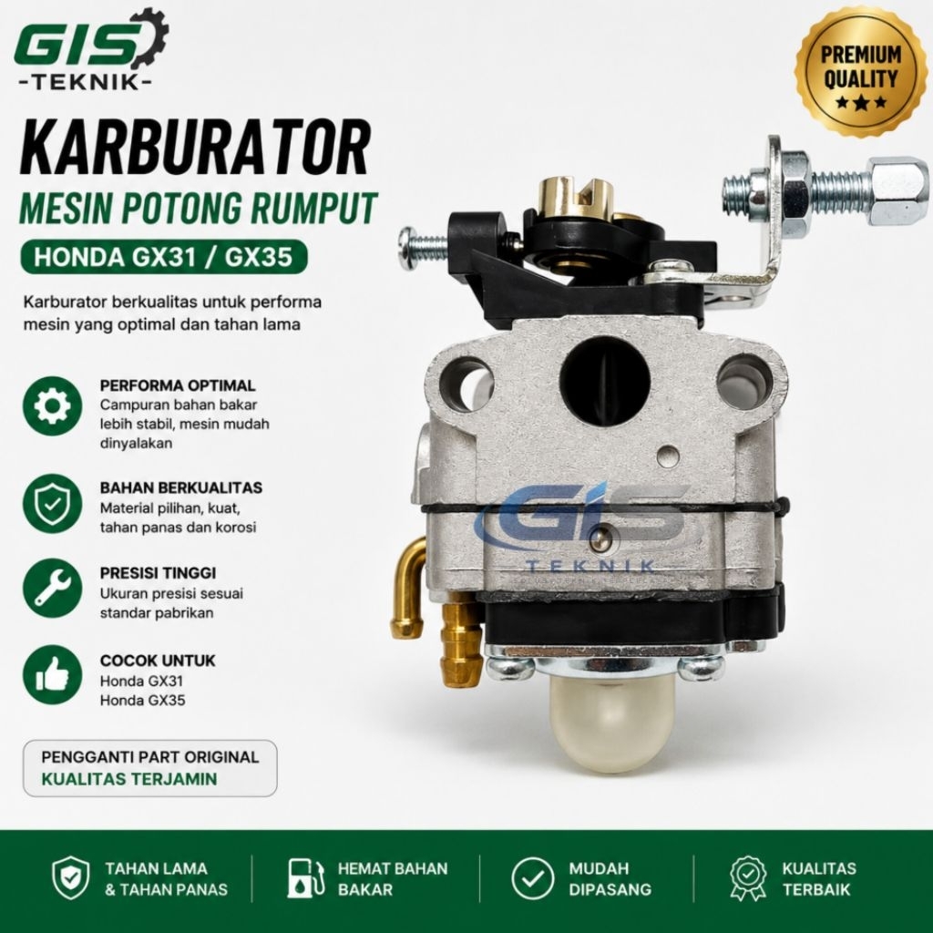 Karburator Mesin Potong Rumput Honda GX31 / GX35