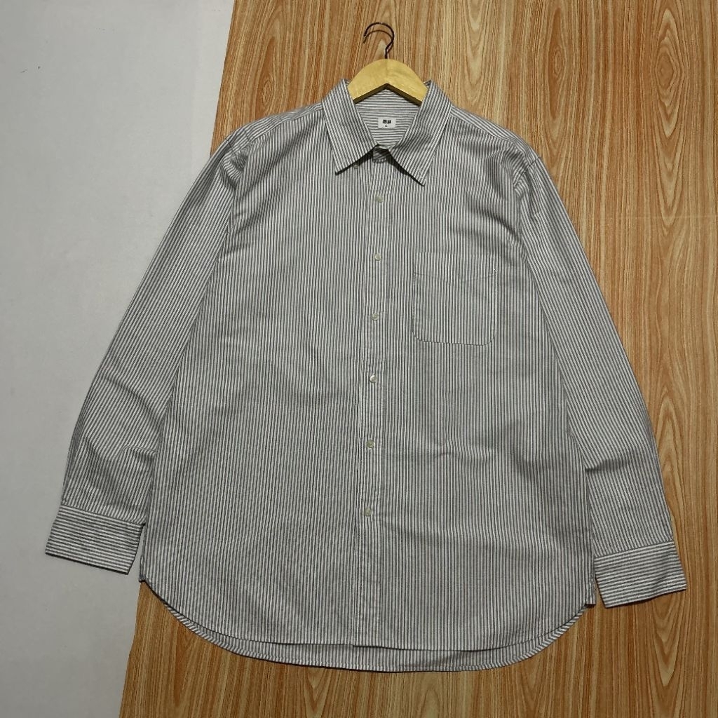 Kemeja Oxford Uniqlo Stripe