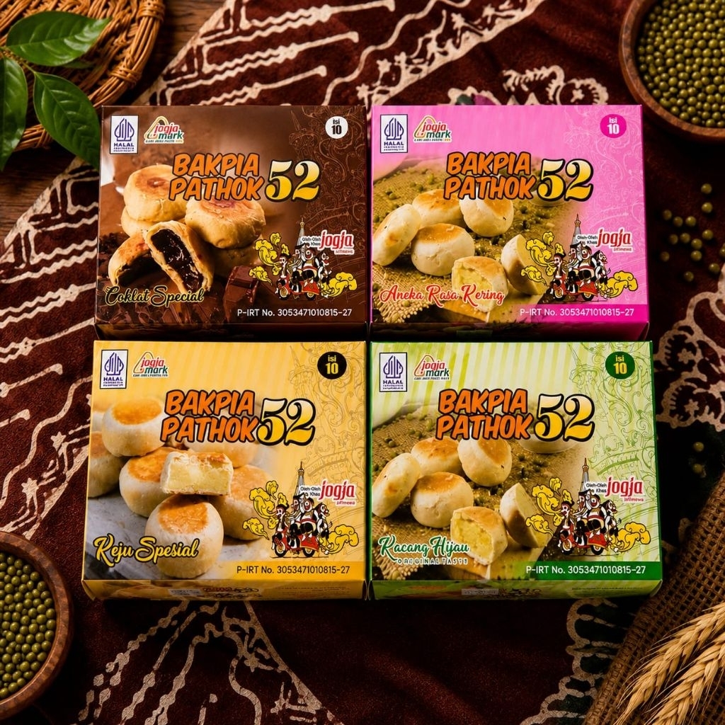 Bakpia Pathok 52 Kering Isi 10 | Oleh-Oleh Khas Jogja