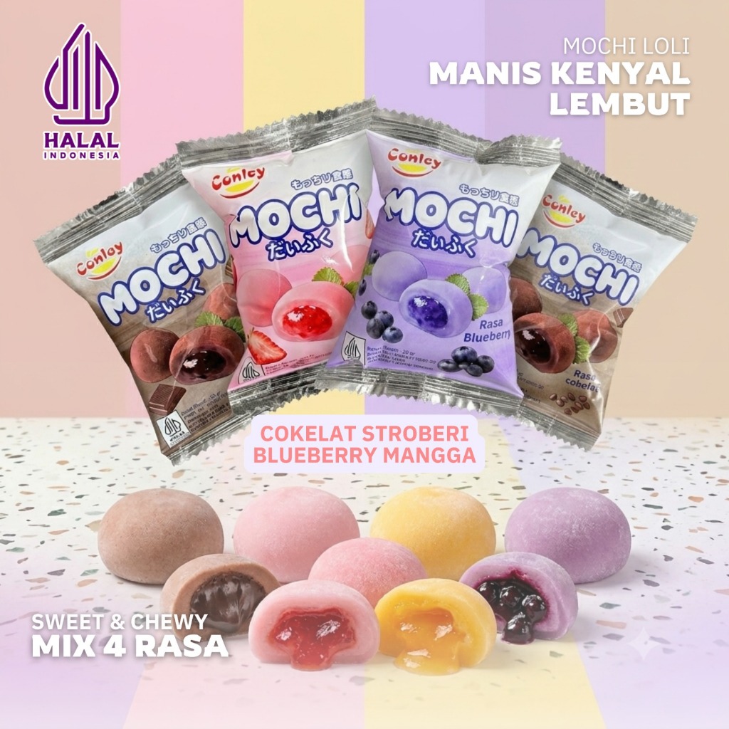 Mochi kasual ala Dubai / Buatan lokal / Camilan kasual / Wajib beli untuk pesta / Camilan anak-anak 