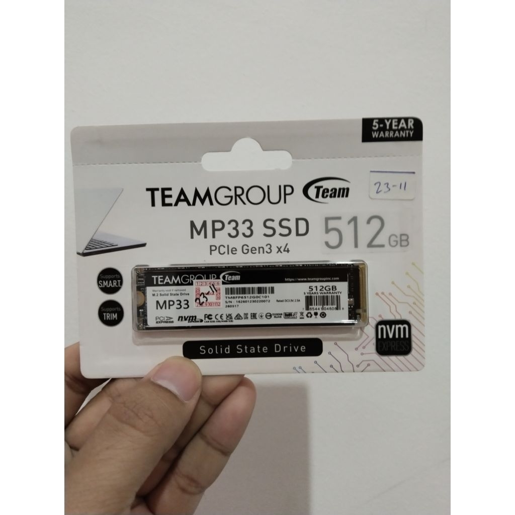 SSD NVME TEAMGROUP MP33 512 GB