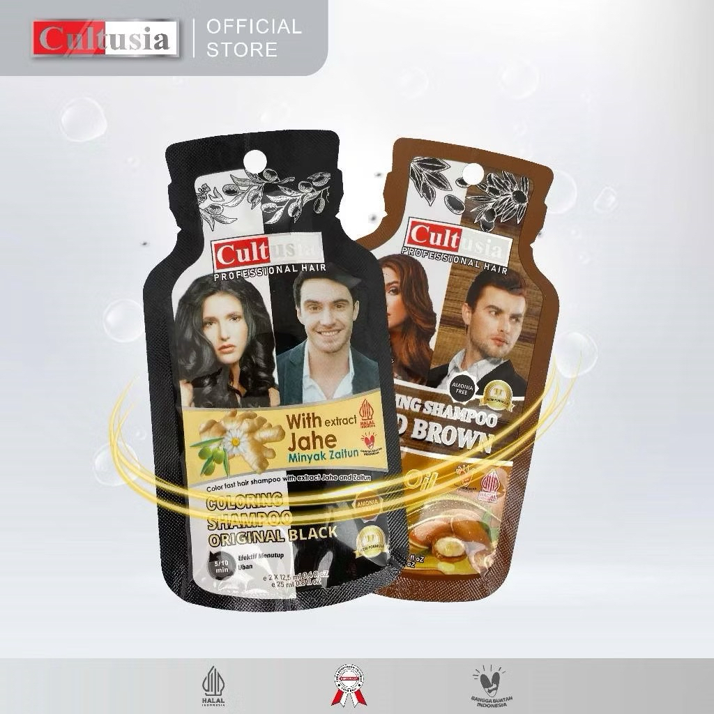 CULTUSIA Coloring Shampoo Wood Brown