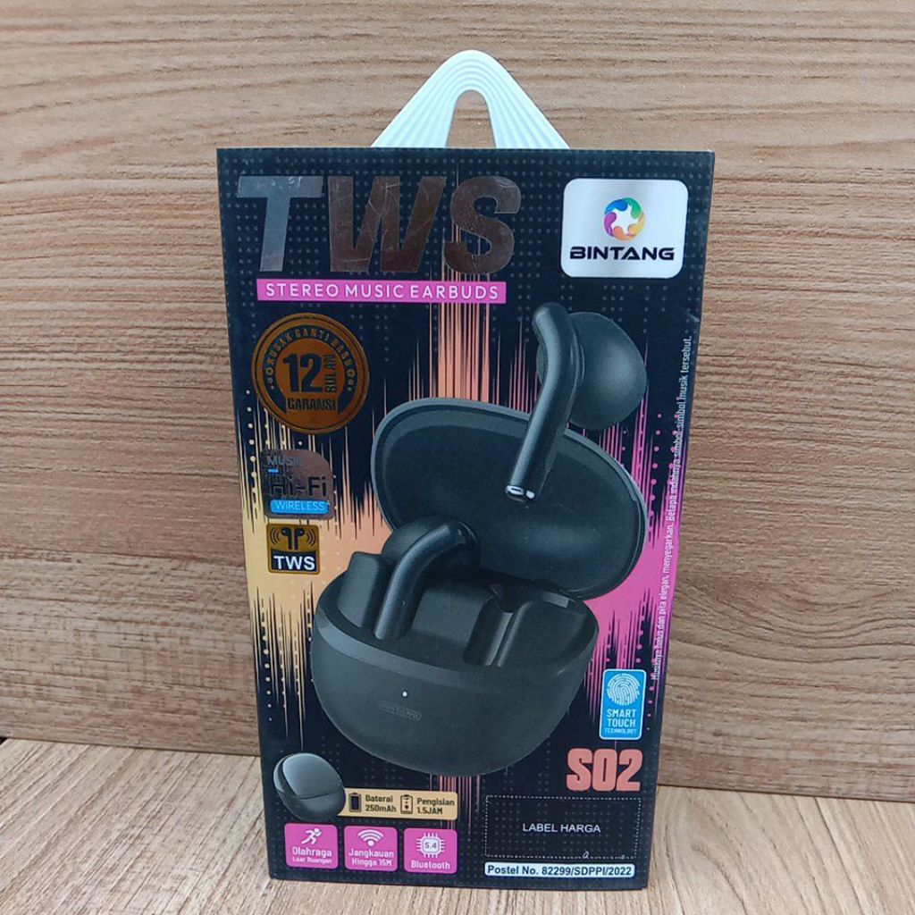 HANDSFREE TWS BINTANG S-02