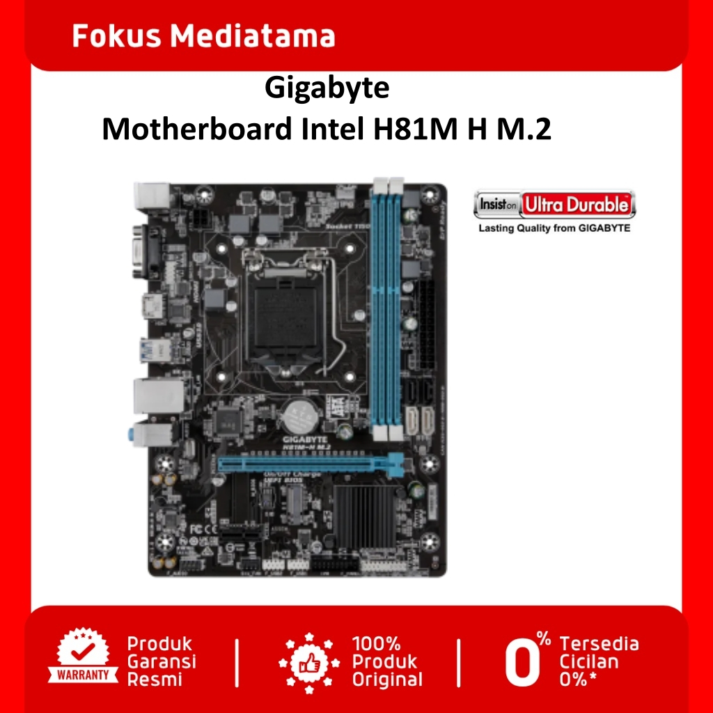 Gigabyte Motherboard Intel H81M H M.2