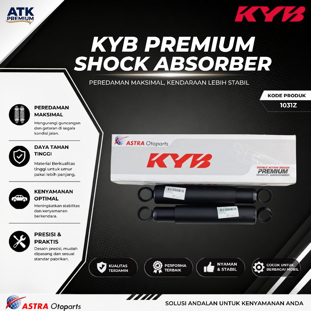 Kayaba / KYB Premium Shockbreaker Mobil Kijang Super / Grand 1988-1996 1031Z Belakang