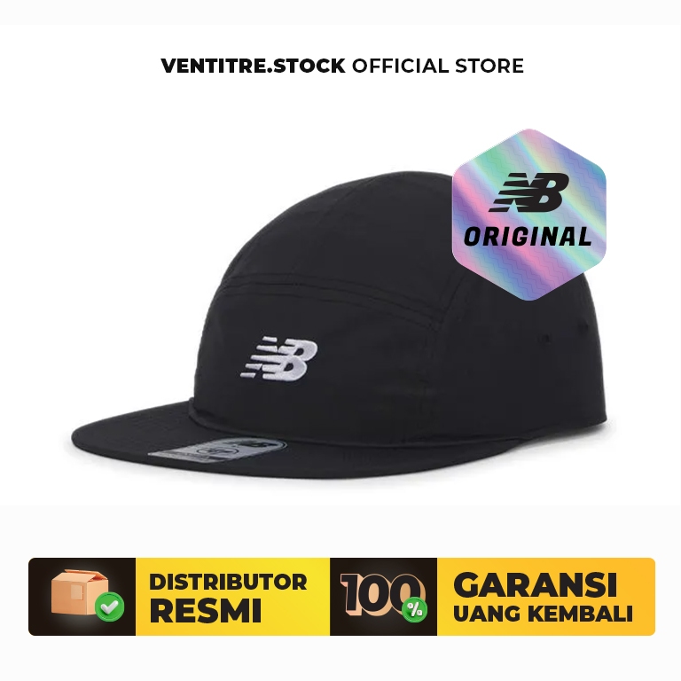 ORIGINAL NB Running 5 Panel Cap - Topi Lari New Balance Trail Unisex