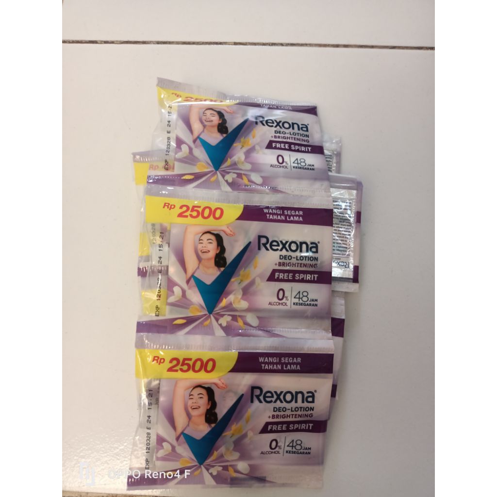rexona renceng isi 12 sachet