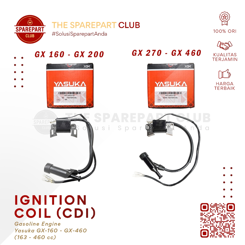 CDI Ignition Coil Koil Pengapian Engine Yasuka GX160 GX 160 200 GX270 270 390 420 460