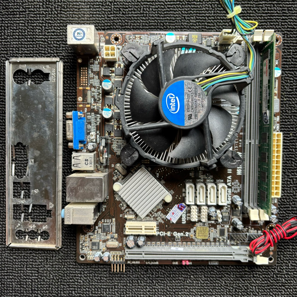 MOBO ECS H61 + CORE I5 2400 3.1GHZ + RAM 4GB + FAN LGA 1155