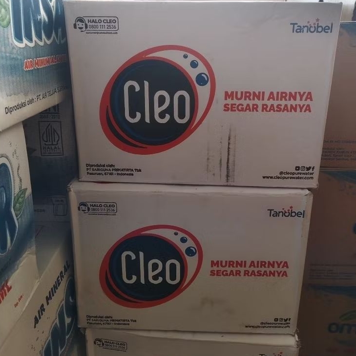 Air Mineral Cleo Cup Gelas 220ml isi 40