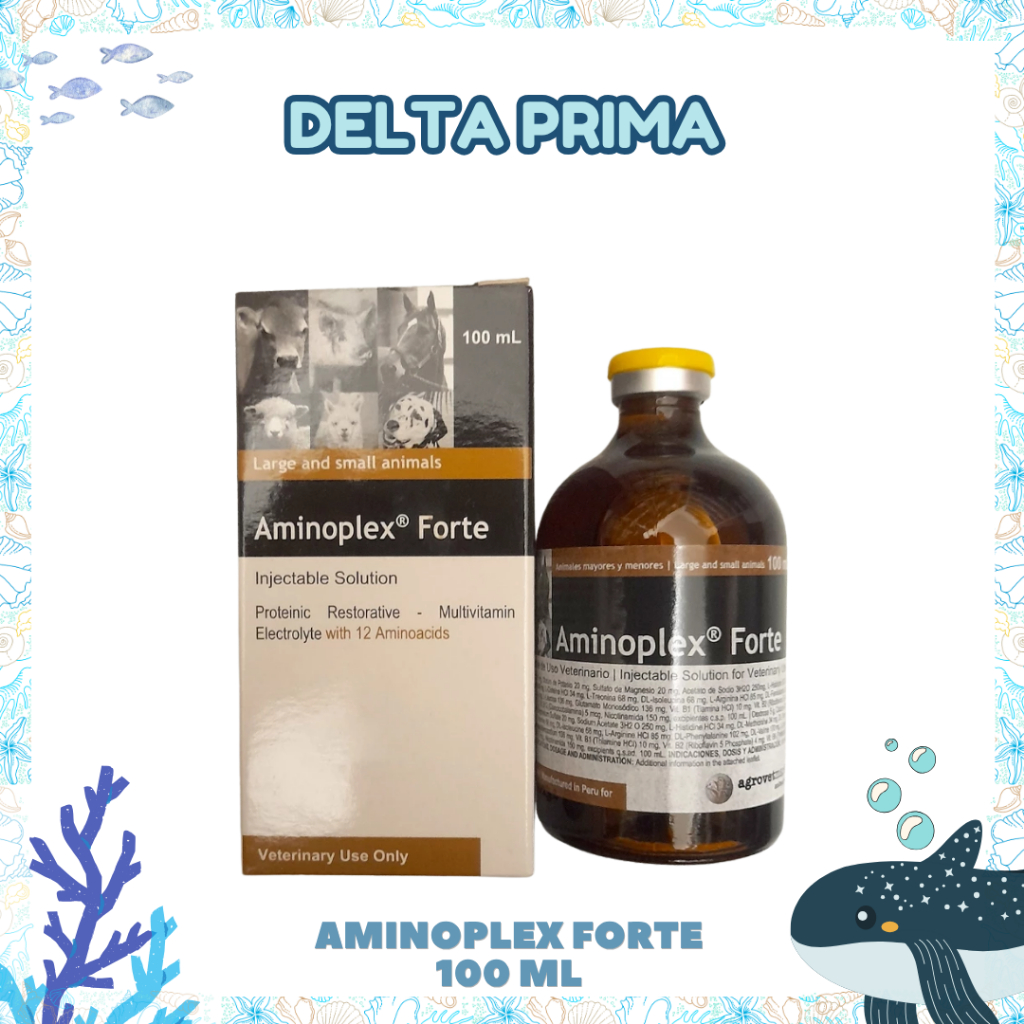 AMINOPLEX FORTE & VITARAL MINO 100 ML - Untuk Stres, Shock, Muntah, Diare Dll Pada Hewan Ternak.
