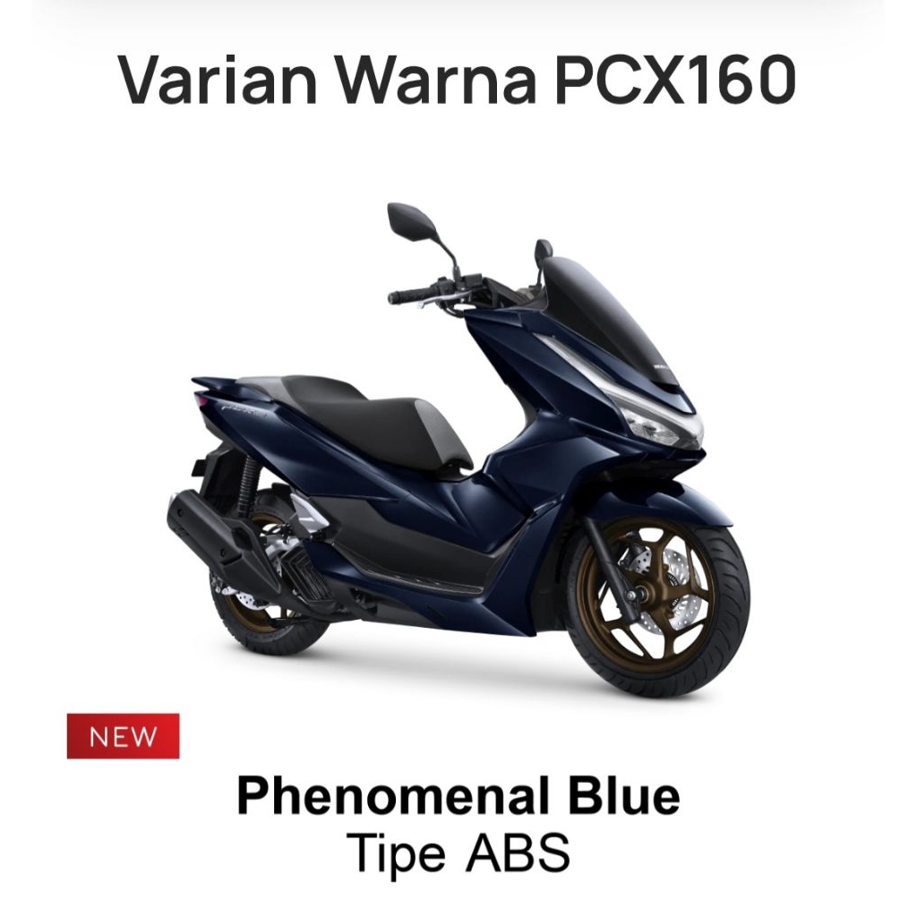 cicilan kartu kredit - Honda PCX160 New 2026 (Phenomenal Blue Tipe ABS) sudah lengkap dengan Surat-s