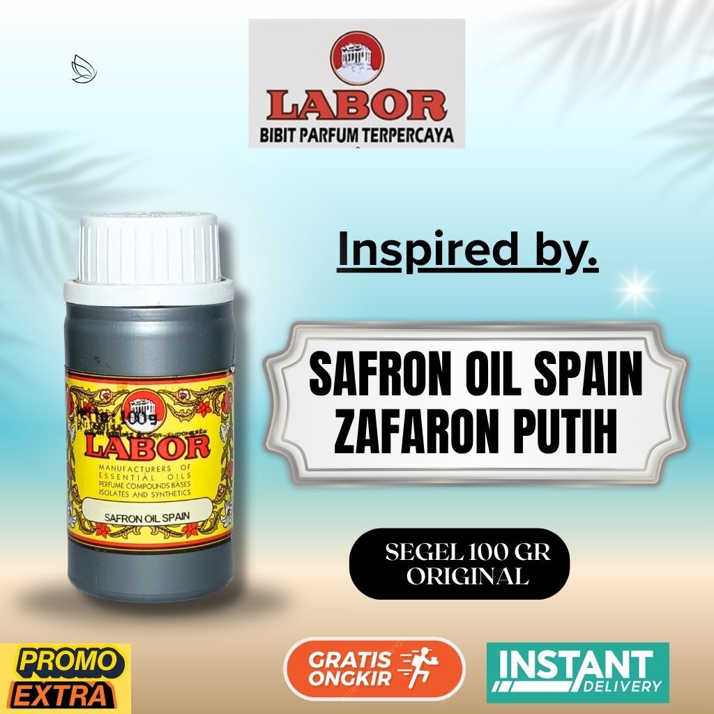 (100gr segel) BY LABOR safron oil spain INPIRED by. (zafaron putih) 100% MURNI ORIGINAL PABRIK