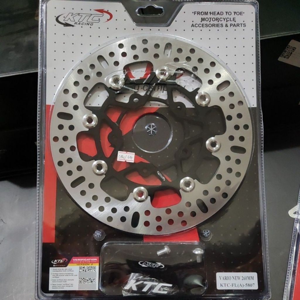 PIRINGAN CAKRAM DEPAN KTC 260MM VARIO 125 150 DISC DISK BRAKE 260 MM LUBANG BAUT 5