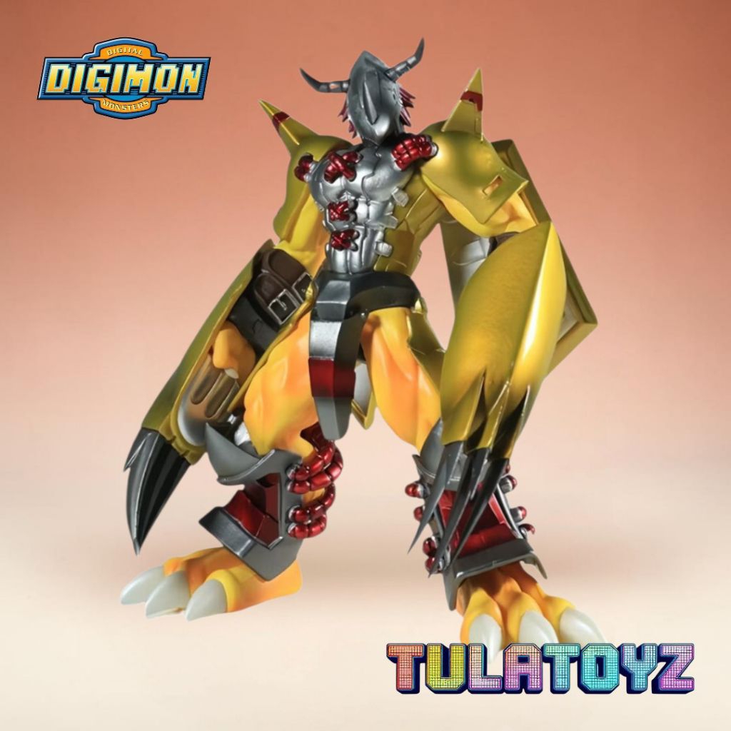Action Figure Anime Wargreymon Digimon - Model PVC, 20cm