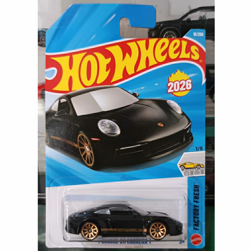 Hot Wheels Porsche 911 Carrera T hitam