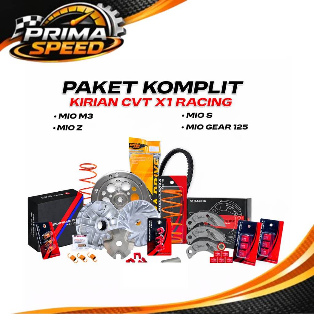 2SX - 2PH - PAKET FULL UPGRADE KIRIAN CVT MIO M3 - MIO 125 - GEAR - Z - S - Per CVT Racing Roller Ro