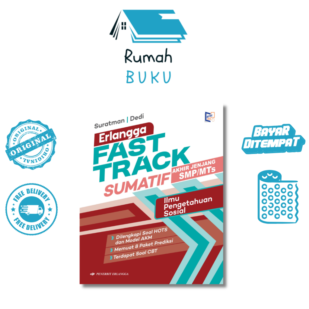 ERLANGGA - ERLANGGA FAST TRACK SUMATIF SMP/MTS: IPS