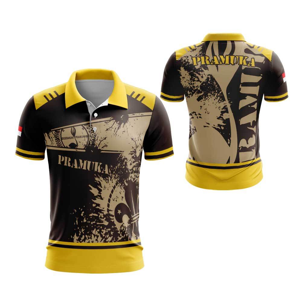 Baju Pramuka Pria/Kaos Pramuka Pria Dewasa/Jersey Pramuka Custom