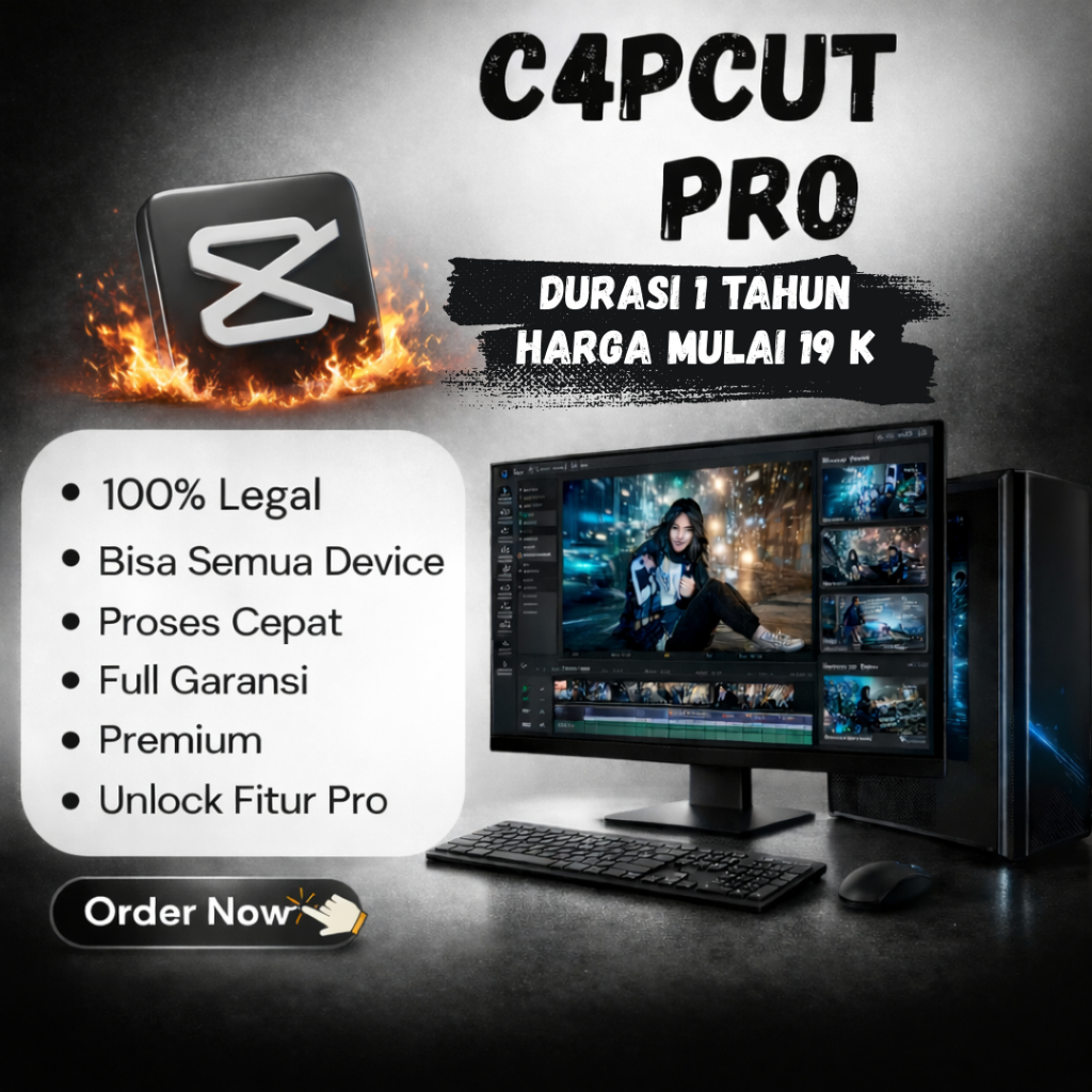 (PROMO) TEMPLATE CAPCUT PREMIUM FULL GARANSI 1 TAHUN