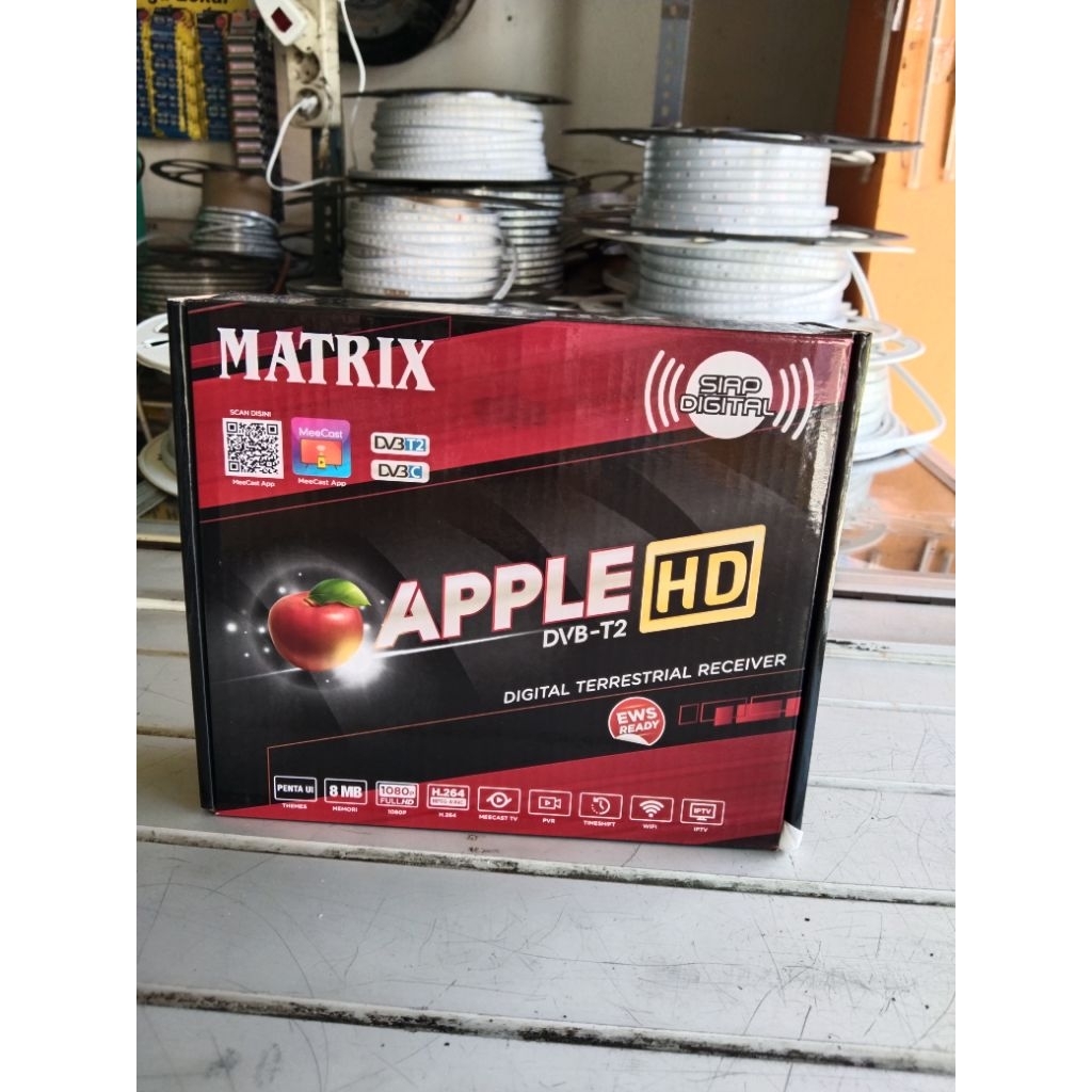 Stb Matrix DVBT-2 Apple HD || Receiver TV Digital