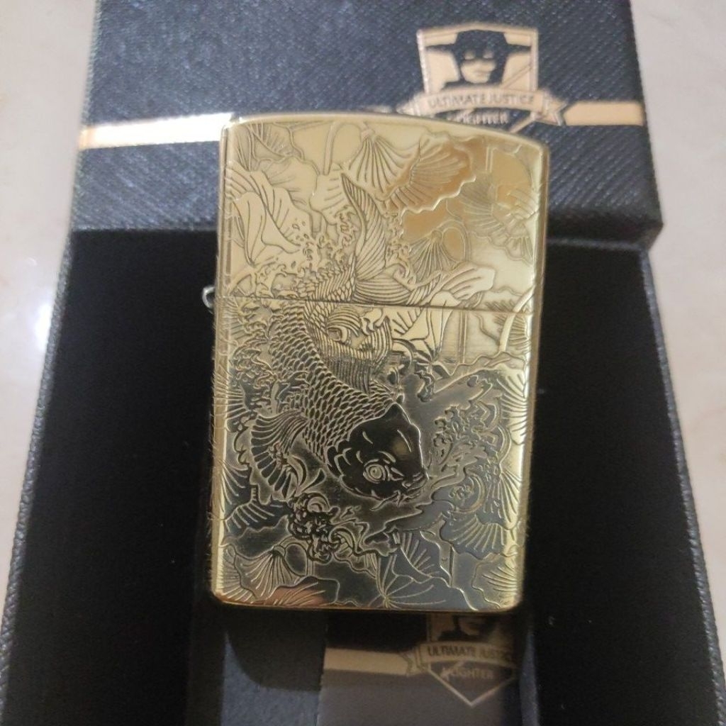 Korek Api Sumbu Zorro Ikan Koi FULL Grafir 5 Sisi Original